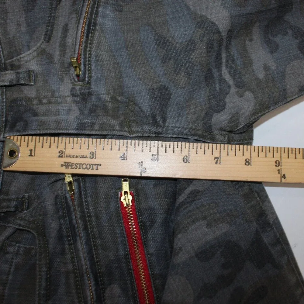Etienne Marcel Jeans Sz 26 x 28 Charcoal MultiColor Camo Skinny Cotton Poly Jean - Picture 16 of 16